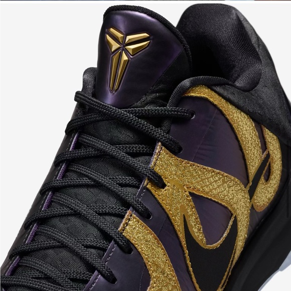 Nike Kobe 5 Protro Men\'s Basketball Shoes Eggplant/Black-Metallic Gold main image 4